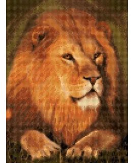 Beldizart Deimantinė tapyba su rėmeliu "Didingas liūtas" 30*40 cm VA002