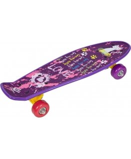 Mini skateboard Enero Love Kitty, plastic