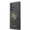 Guess dėklas, skirtas Samsung Galaxy S23 Ultra GUHCS23L4GMGGR pilkas hardcase 4G Big Metal Logo