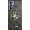 Guess case for Samsung Galaxy S23 Ultra GUHCS23L4GMGGR gray hardcase 4G Big Metal Logo