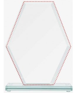 Detail Glass trophy with glued base