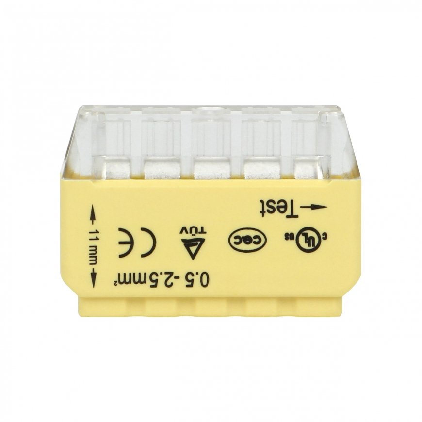 Orno 5 laidų įstumiama jungtis vielai 0,75-2,5 mm ? IEC 300V / 24A 50 vnt. – 4