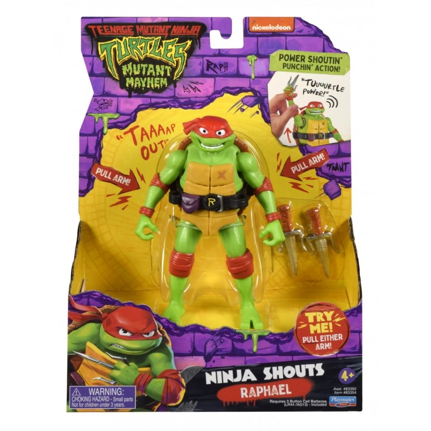 Ninja TMNT Figure Ninja Shouts Raphael