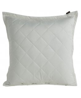 Eurofirany KRISTIN / 1 Soft glossy velvet pillowcase, hot press quilted geometric pattern, 60X60 cm, color: white