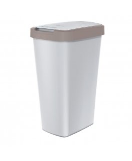 Prosperplast Trash can COMPACTA Q - light brown / popiel 45l Keden