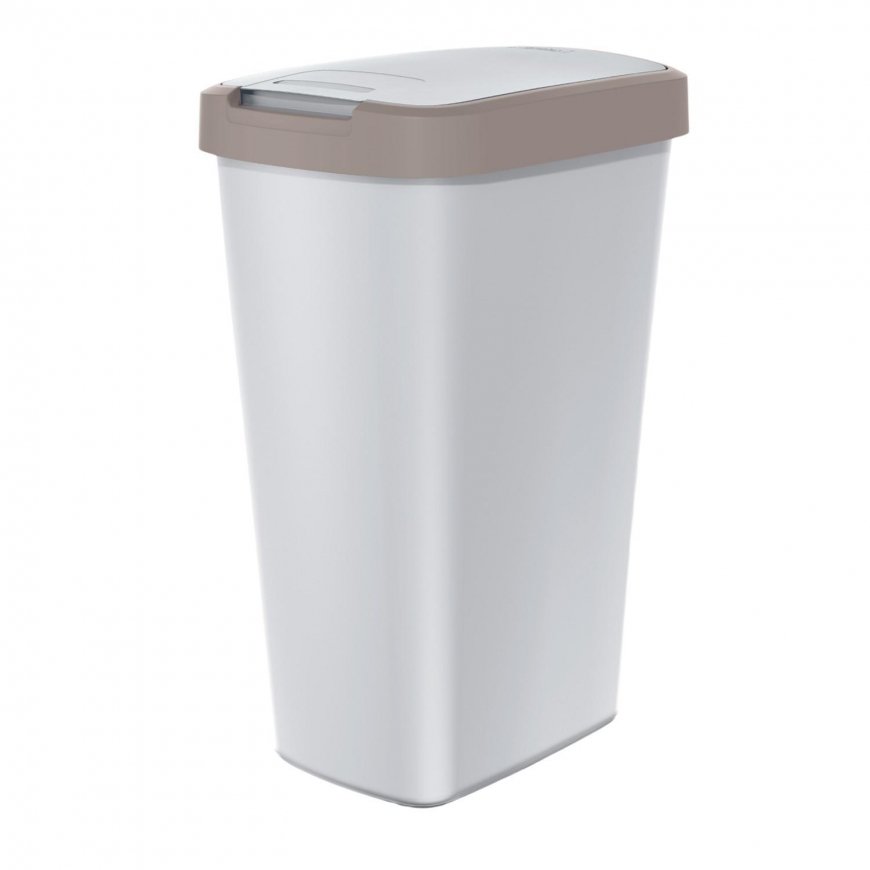 Prosperplast Šiukšliadėžė COMPACTA Q - jasny ruda / popiel 45l Keden