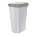 Prosperplast Trash can COMPACTA Q - light brown / popiel 45l Keden Prosperplast Trash can COMPACTA Q - light brown / popiel 45l Keden
