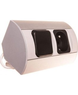 Orno Furniture socket with switch, 1x2P + Z