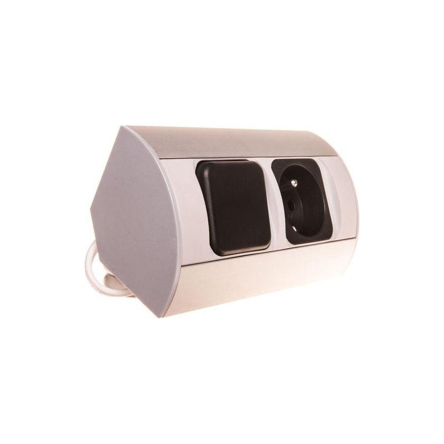 Orno Furniture socket with switch, 1x2P