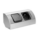 Orno Furniture socket with switch, 1x2P + Z Orno Furniture socket with switch, 1x2P + Z