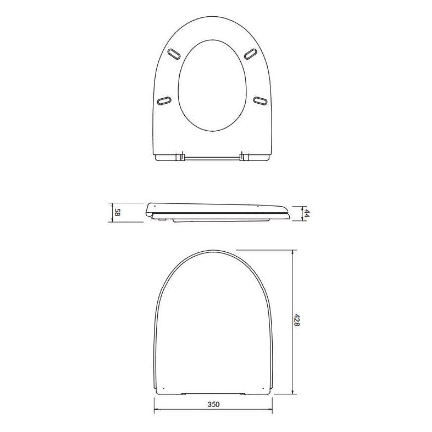 Cersanit Merida toilet seat (K98-0035) – 2