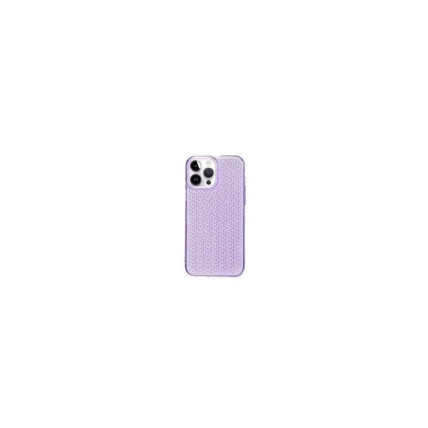 iLike Apple iPhone 14 Pro Silicone case Shine Transparent Violet