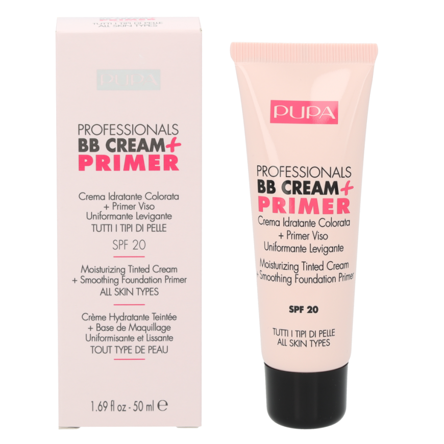 Pupa Professionals BB Cream & Primer SPF20 makeup base 001 Nude 50ml – 2