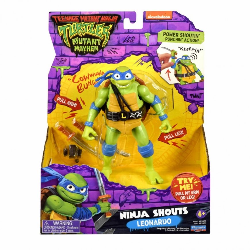 Ninja TMNT Figure Ninja Shouts Leonardo