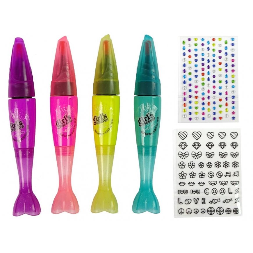 Lean Sport Lean Cars Nail Painting Kit Nail Polish Pens Colored Stickers – 2
