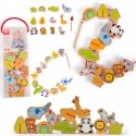 Wooden animal blocks connected with string Classic World Wooden animal blocks connected with string Classic World