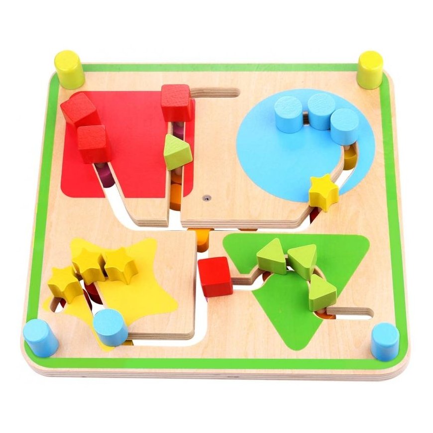 Wooden animal blocks connected with string Classic World – 4
