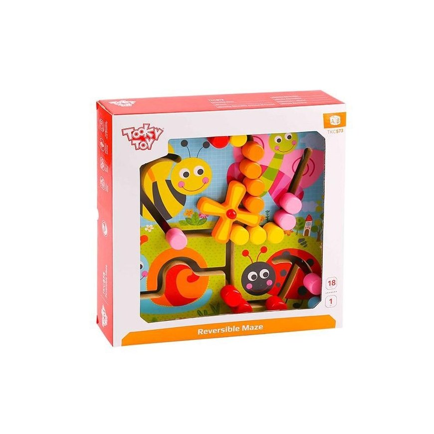 Wooden animal blocks connected with string Classic World – 5
