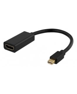 Deltaco 00110024 video cable adapter 0.2 m Mini DisplayPort HDMI Black