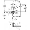Grohe Tall kitchen faucet Bauloop 31368001 Grohe Tall kitchen faucet Bauloop 31368001