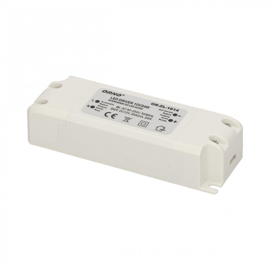 Orno Power supply LED 12VDC 24W, IP20 – 4