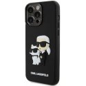 Case Karl Lagerfeld 3D Rubber Karl and Choupette Case for iPhone 14 Pro Max Black