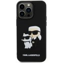 Case Karl Lagerfeld 3D Rubber Karl and Choupette Case for iPhone 14 Pro Max Black