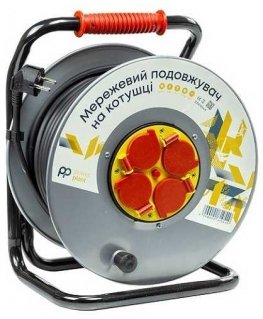 Plug EXD Extension cord with reel 50m, 4 sockets, 3x2.5mm2