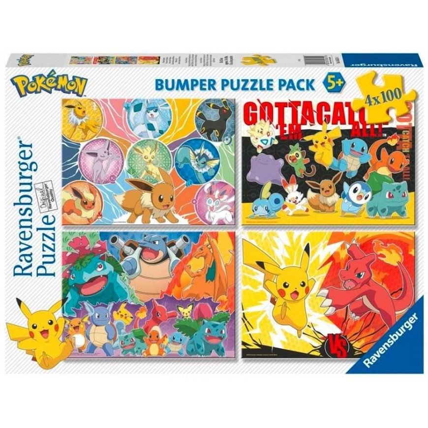 Puzzle Ravensburger Puzzle 4x100 pieces Pokemon – 3