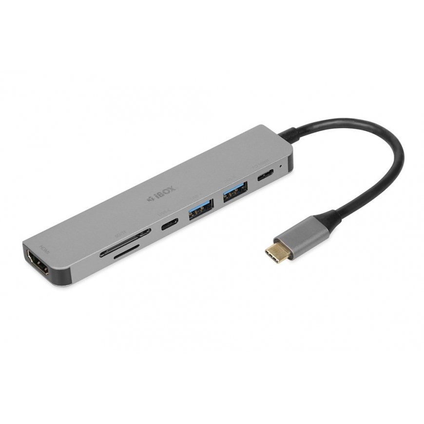 IBox IUH3SL4K piezīmjdatora doks/portu replikators USB