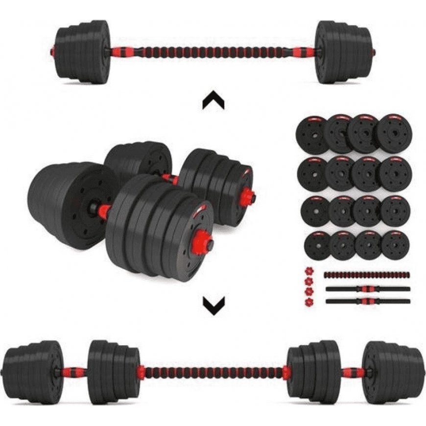 SGP30 COMPOSITE BARBELL AND DUMBBELLS SET 30 KG HMS – 2