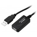 Blow USB - USB extension cable 5m - Black Blow USB - USB extension cable 5m - Black