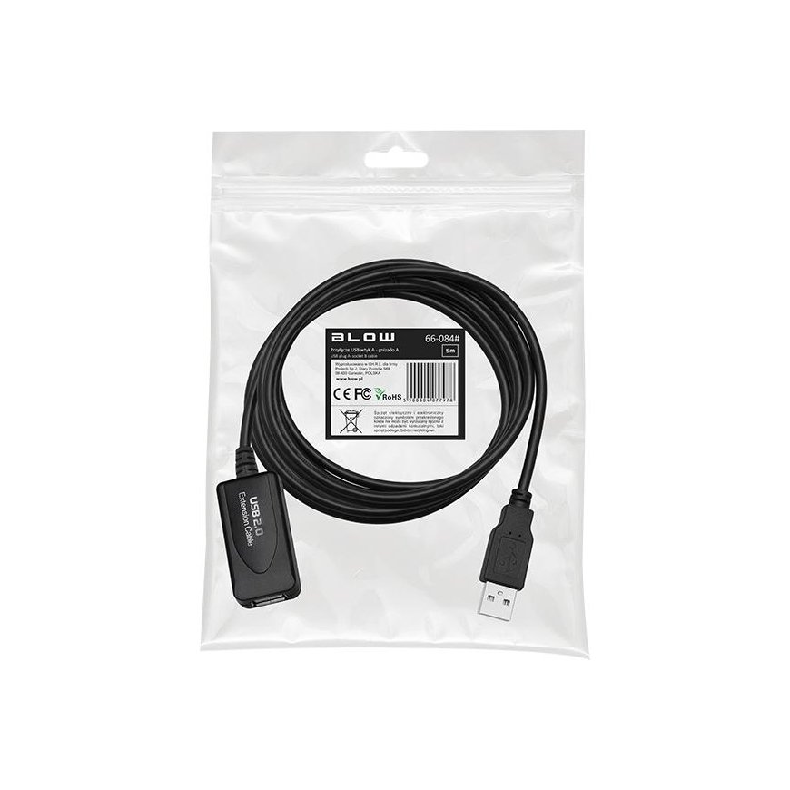 Blow USB - USB prailginimo kabelis 5m - Juodas – 2