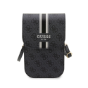Case Guess PU 4G Printed Stripes Phone Bag Black Case Guess PU 4G Printed Stripes Phone Bag Black