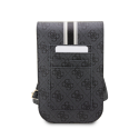 Case Guess PU 4G Printed Stripes Phone Bag Black Case Guess PU 4G Printed Stripes Phone Bag Black