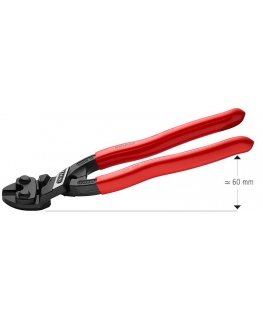 šarnyrinės replės išlenktos 20º CoBolt vielos pjovimui, ilgis 200mm, Knipex [71 21 200]