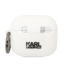Karl Lagerfeld case for Airpods 3 KLA3RUNIKH white 3D silicone NFT Karl