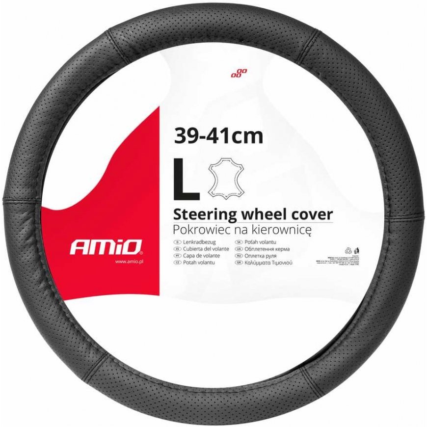 AMiO Perforated leather car steering wheel