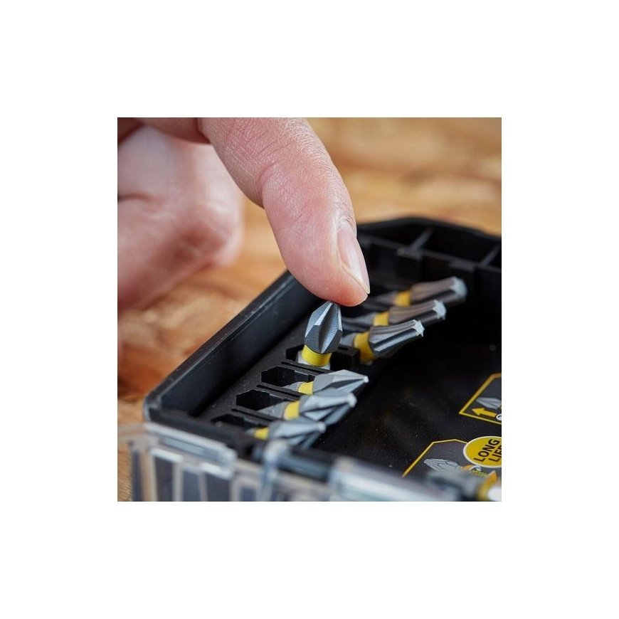 1/4" Impact Bits and Socket Set with 2 Magnetic Holders, 55 pcs. FATMAX Stanley [STA88559-XJ] – 2
