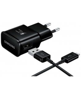 Įkroviklis originalus Samsung EP-TA200NBE 15W + Type-C kabelis juodas