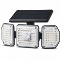 Maclean IP65 saules LED lampa ar kustības un krēslas līdz rītausmai sensoru IP65 4W 320lm 4000K Li-ion 1200 mAh 3 darbības režīm
