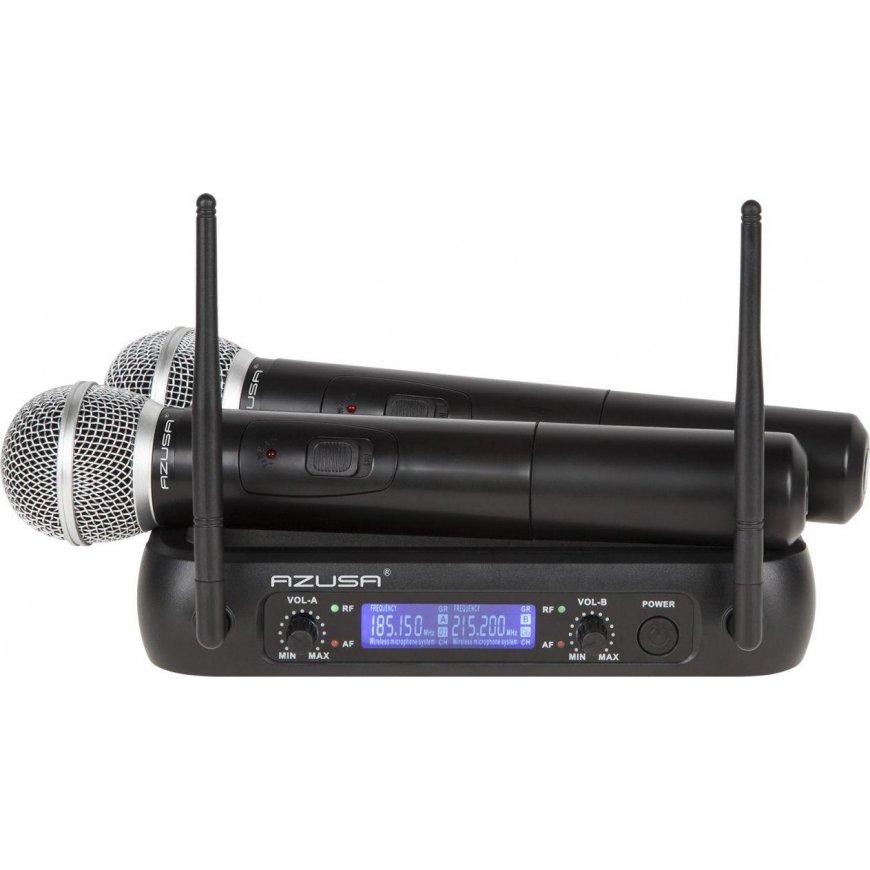 Azusa VHF microphone 2 channels WR-358LD (2 x handheld microphone) – 3