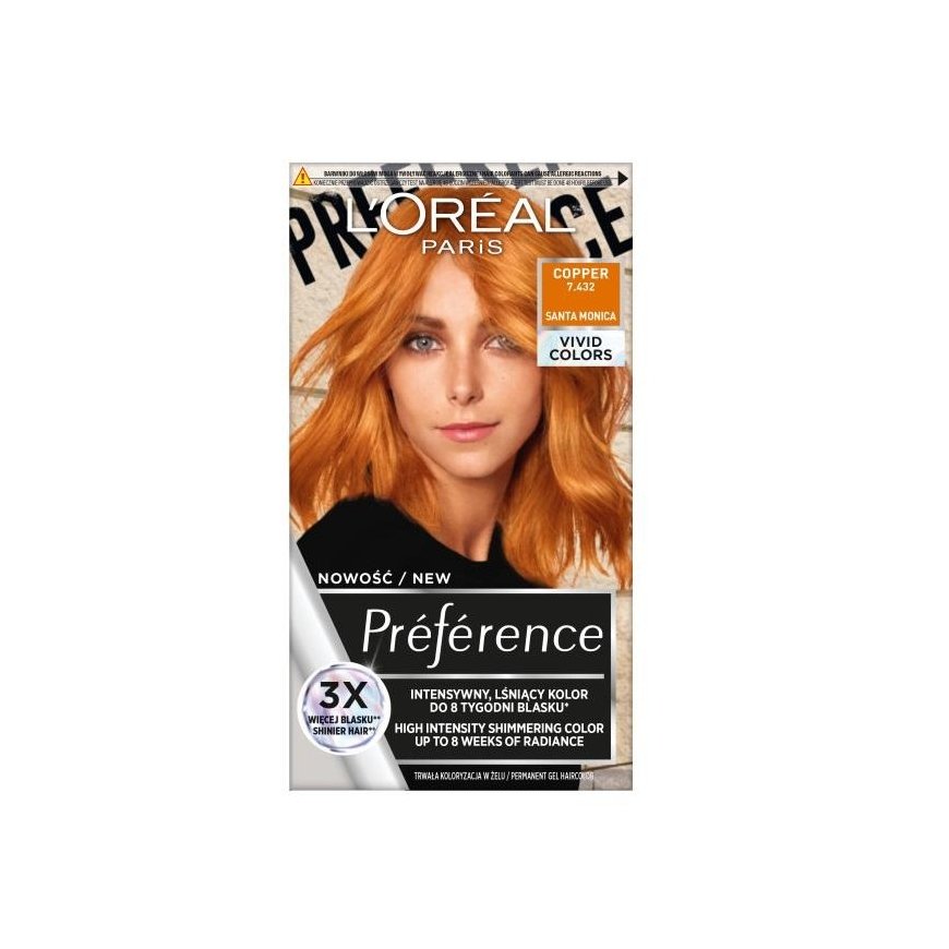 L'Oreal L'Oreal Paris L'OREAL_Preference Vivid Colors Hair dye 7.432 Cooper – 2