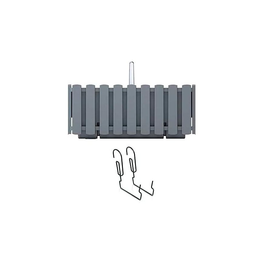 Prosperplast Balcony box with hooks Boardee Fencycase DDEF600W gray – 2