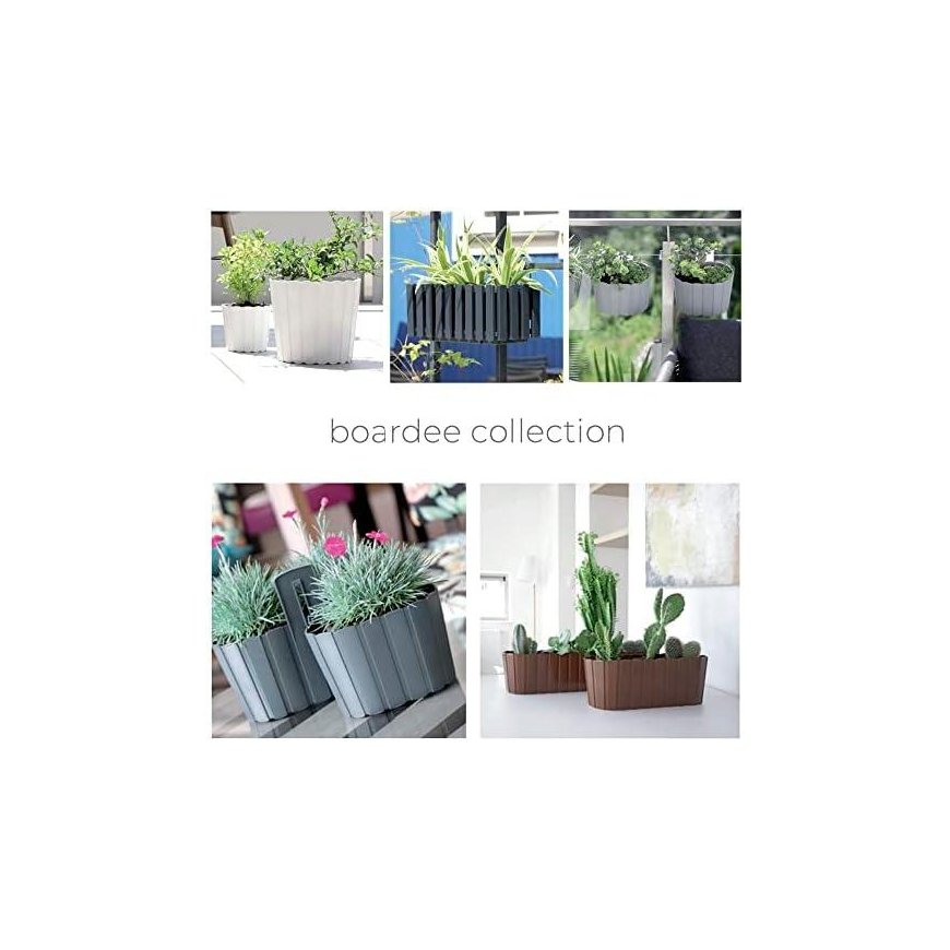 Prosperplast Balcony box with hooks Boardee Fencycase DDEF600W gray – 3