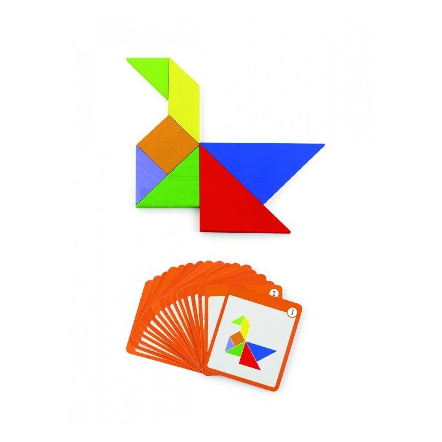 VIGA Wooden puzzle "Tangram", Viga