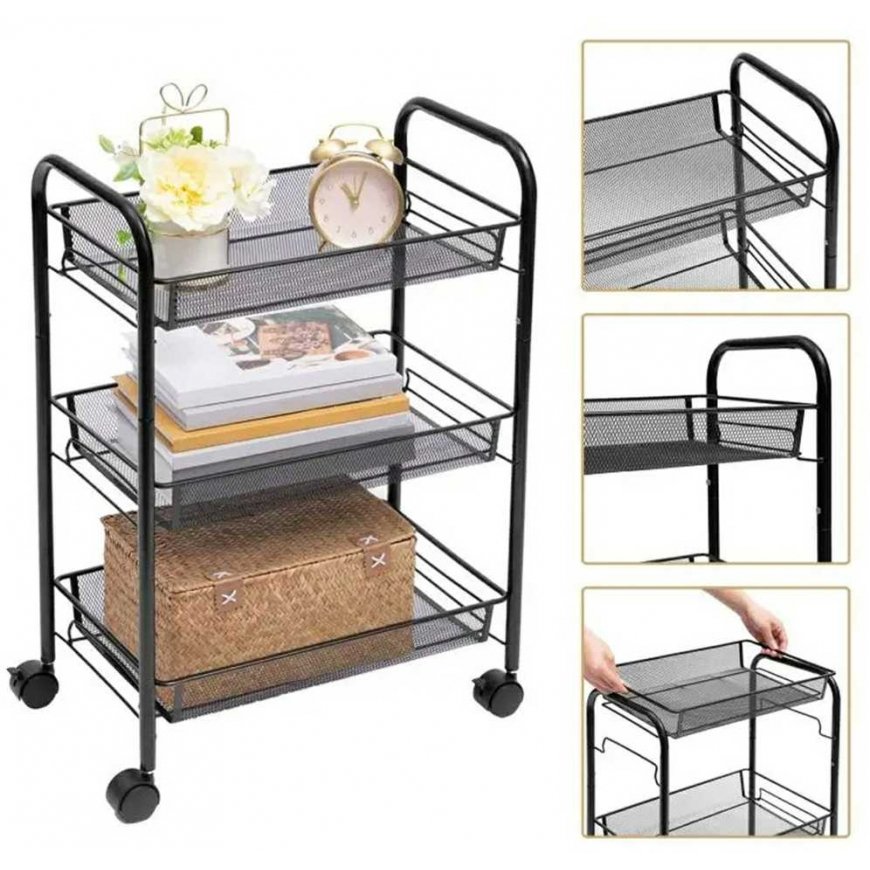 ATL AG952 Mobile bookcase kitchen table – 2