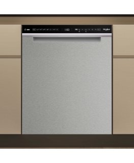 Whirlpool W7U HS41 X dishwasher, steel