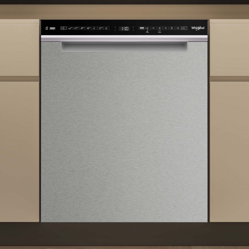 Whirlpool W7U HS41 X dishwasher, steel