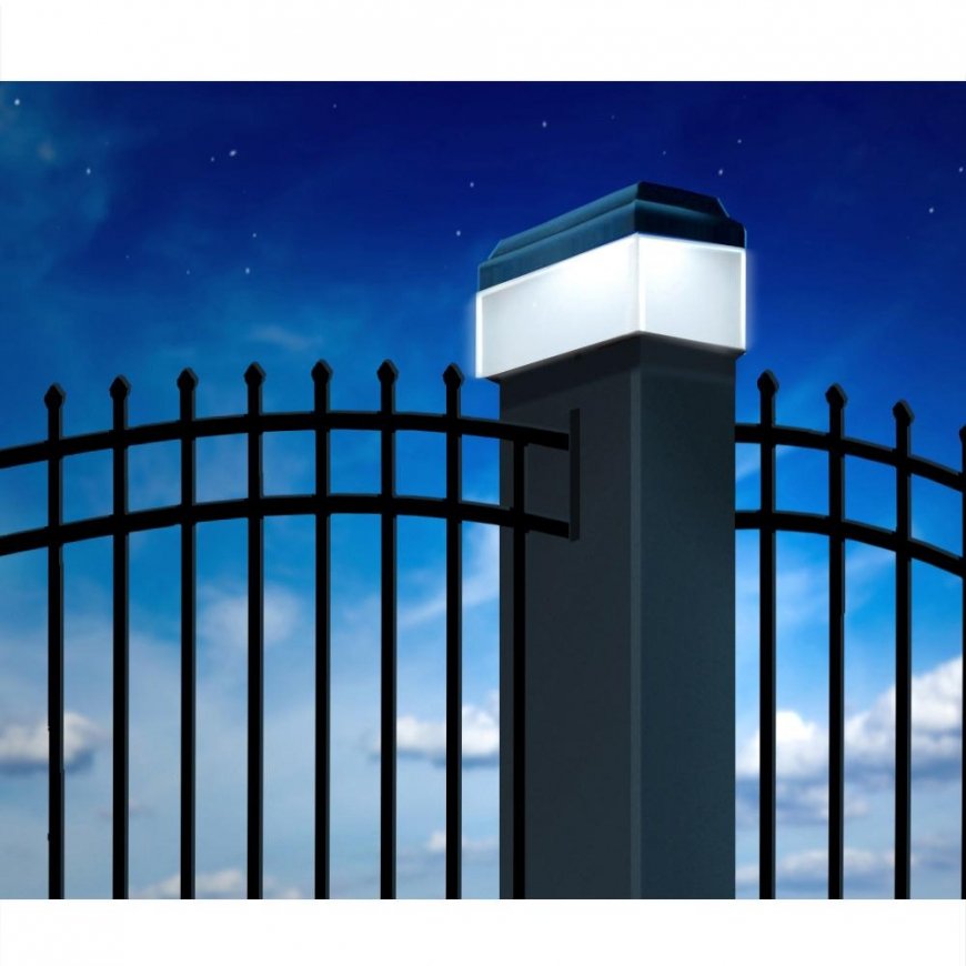Solar garden pillar solar lamp 61 x 61 x 45 mm GreenBlue GB126 – 2